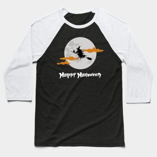 Happy Halloween witch Baseball T-Shirt